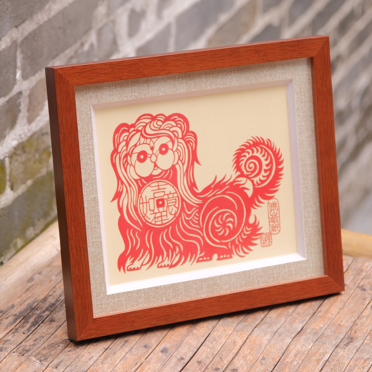 PaperCutting Art: Lucky Lion "Ji Xiang Ru Yi"